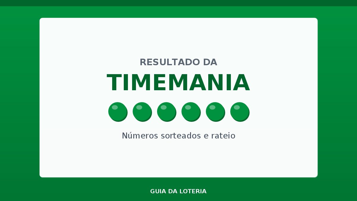 Resultado da Timemania concurso 2454